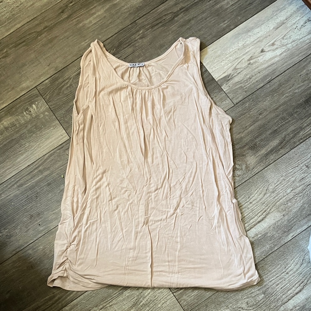 Chic Blush Sleeveless Tank Top